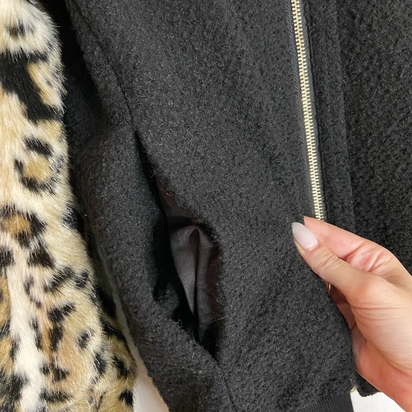 Club Monaco Boucle and Faux Fur Bomber - Picture 4 of 6